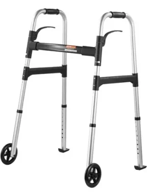 Aluminum Folding Walker with Wheels Adult