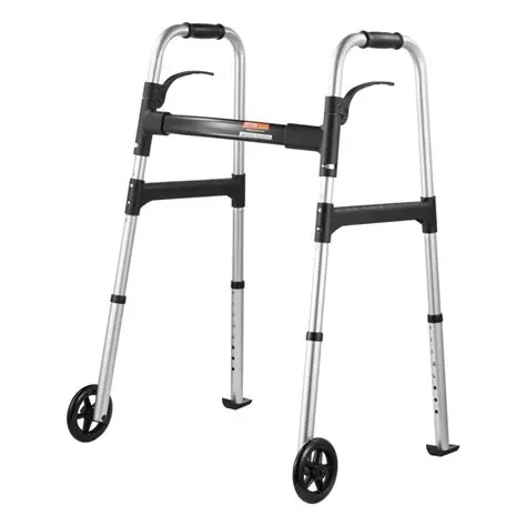 Aluminum Folding Walker with Wheels Adult
